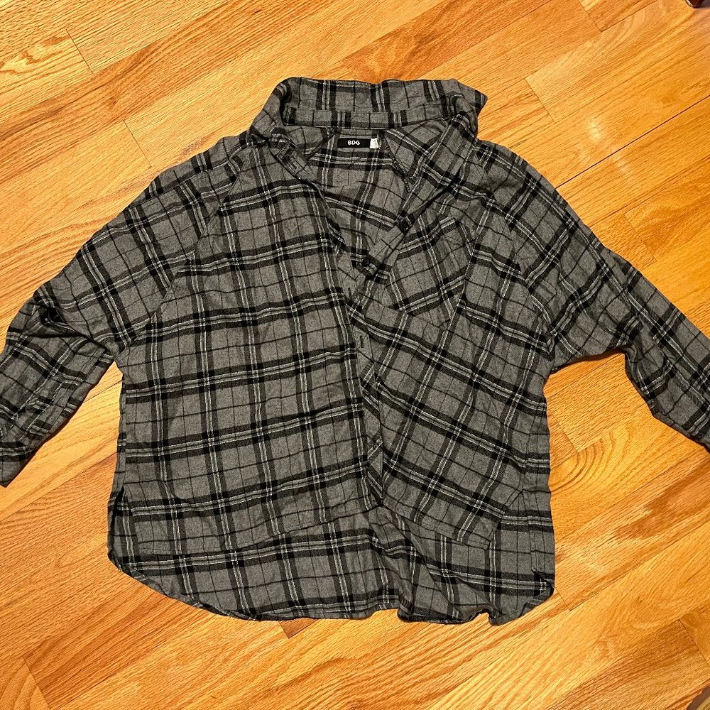 BDG ovesized gray flannel